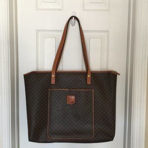 Vintage Celine genuine monogram tote bag (handles replaced)